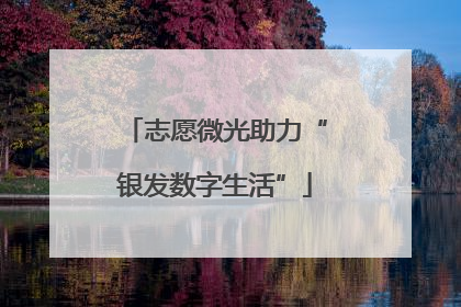 志愿微光助力“银发数字生活”