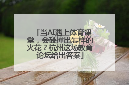 当AI遇上体育课堂，会碰撞出怎样的火花？杭州这场教育论坛给出答案