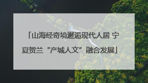 山海经奇境邂逅现代人居 宁夏贺兰“产城人文”融合发展