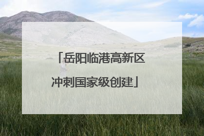 岳阳临港高新区冲刺国家级创建