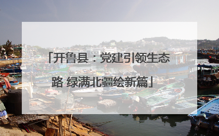 开鲁县：党建引领生态路 绿满北疆绘新篇