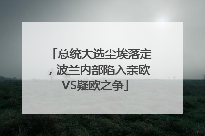 总统大选尘埃落定，波兰内部陷入亲欧VS疑欧之争