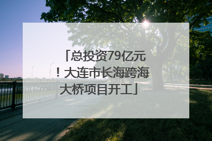 总投资79亿元！大连市长海跨海大桥项目开工