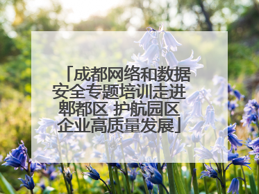 成都网络和数据安全专题培训走进郫都区 护航园区企业高质量发展