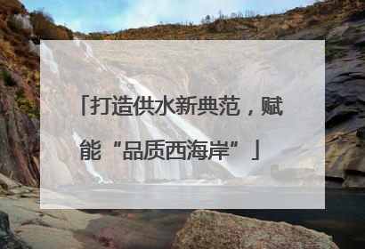 打造供水新典范，赋能“品质西海岸”