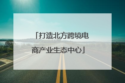打造北方跨境电商产业生态中心