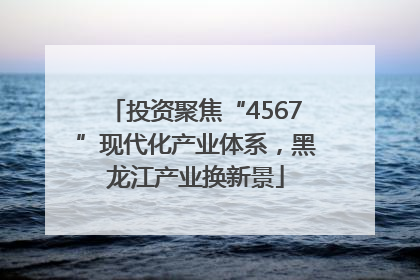 投资聚焦“4567”现代化产业体系，黑龙江产业换新景
