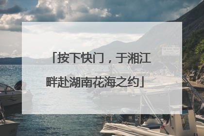 按下快门，于湘江畔赴湖南花海之约