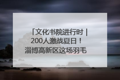 文化书院进行时｜200人激战夏日！淄博高新区这场羽毛球比赛太酷