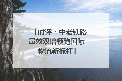 时评：中老铁路量效双增领跑国际物流新标杆
