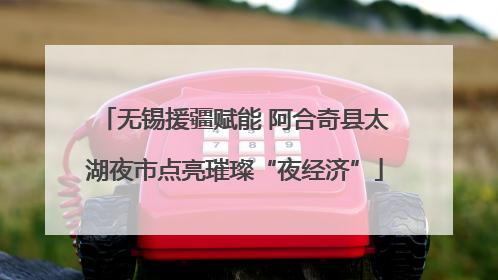 无锡援疆赋能 阿合奇县太湖夜市点亮璀璨“夜经济”