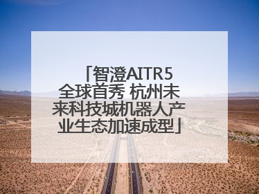 智澄AITR5全球首秀 杭州未来科技城机器人产业生态加速成型