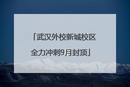 武汉外校新城校区全力冲刺9月封顶