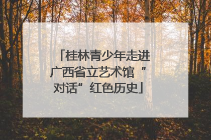 桂林青少年走进广西省立艺术馆“对话”红色历史