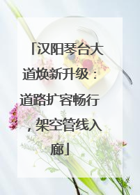 汉阳琴台大道焕新升级：道路扩容畅行，架空管线入廊