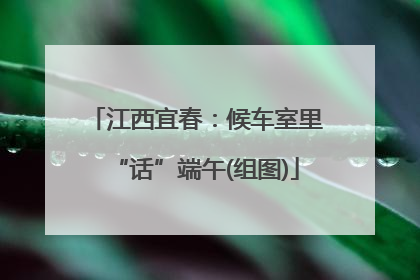 江西宜春：候车室里“话”端午(组图)