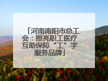 河南南阳市总工会：擦亮职工医疗互助保障“工”字服务品牌