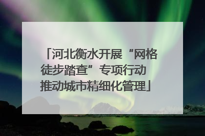 河北衡水开展“网格徒步踏查”专项行动 推动城市精细化管理