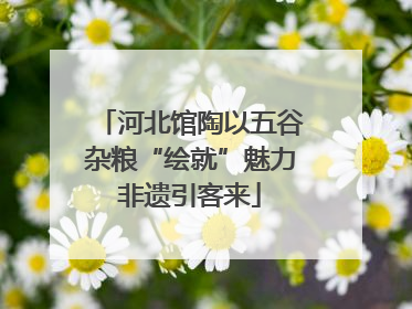 河北馆陶以五谷杂粮“绘就”魅力非遗引客来