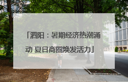 泗阳：暑期经济热潮涌动 夏日商圈焕发活力