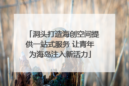 洞头打造海创空间提供一站式服务 让青年为海岛注入新活力