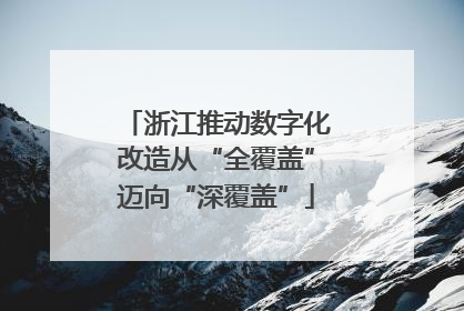 浙江推动数字化改造从“全覆盖”迈向“深覆盖”