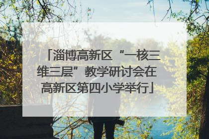 淄博高新区“一核三维三层”教学研讨会在高新区第四小学举行