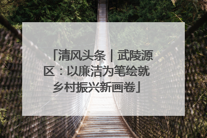 清风头条｜武陵源区：以廉洁为笔绘就乡村振兴新画卷