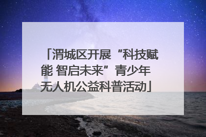 渭城区开展“科技赋能 智启未来”青少年无人机公益科普活动