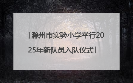 滁州市实验小学举行2025年新队员入队仪式