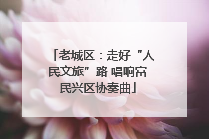 老城区：走好“人民文旅”路 唱响富民兴区协奏曲
