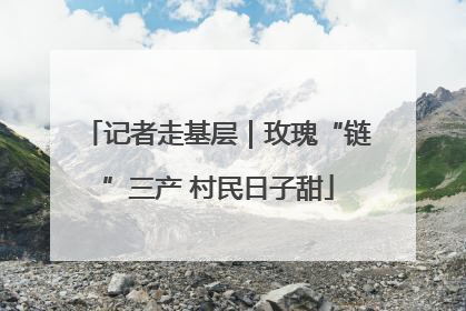 记者走基层｜玫瑰“链”三产 村民日子甜