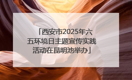西安市2025年六五环境日主题宣传实践活动在昆明池举办
