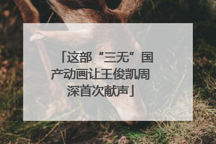 这部“三无”国产动画让王俊凯周深首次献声