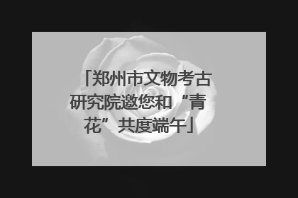 郑州市文物考古研究院邀您和“青花”共度端午