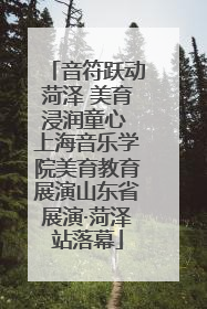 音符跃动菏泽 美育浸润童心 上海音乐学院美育教育展演山东省展演·菏泽站落幕