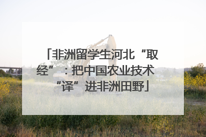 非洲留学生河北“取经”：把中国农业技术“译”进非洲田野