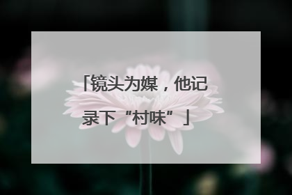镜头为媒，他记录下“村味”