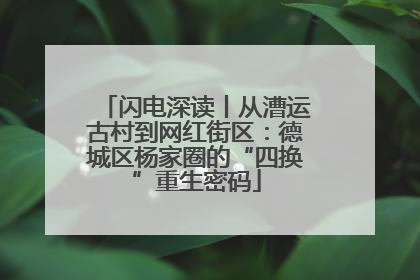 闪电深读丨从漕运古村到网红街区：德城区杨家圈的“四换”重生密码