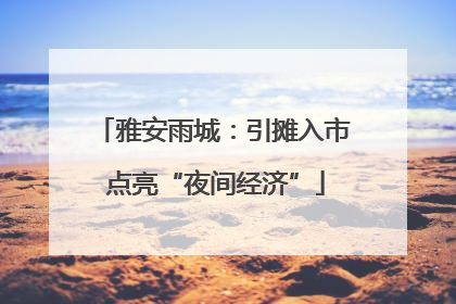 雅安雨城：引摊入市 点亮“夜间经济”