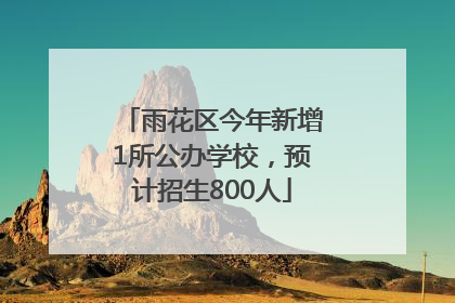 雨花区今年新增1所公办学校，预计招生800人