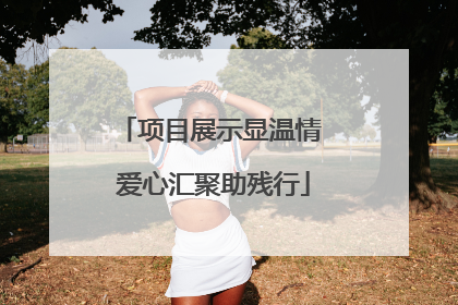 项目展示显温情 爱心汇聚助残行