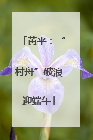 黄平：“村舟”破浪迎端午