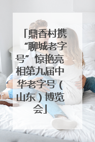 鼎香村携“聊城老字号”惊艳亮相第九届中华老字号（山东）博览会