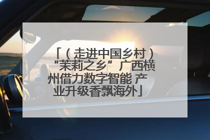 （走进中国乡村）“茉莉之乡”广西横州借力数字智能 产业升级香飘海外