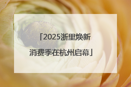 2025浙里焕新消费季在杭州启幕