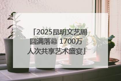 2025昆明文艺周圆满落幕 1700万人次共享艺术盛宴