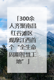 300余人齐聚南昌红谷滩区 观摩江西首个“全生命周期智慧工地”