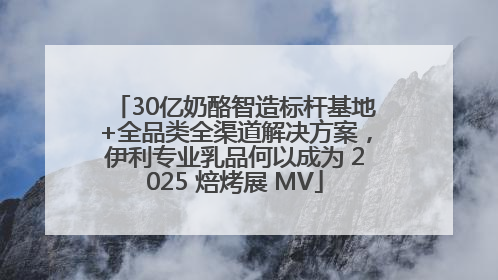 30亿奶酪智造标杆基地+全品类全渠道解决方案，伊利专业乳品何以成为 2025 焙烤展 MV