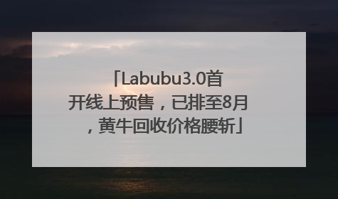 Labubu3.0首开线上预售，已排至8月，黄牛回收价格腰斩